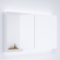 KAME SOFTLIT vonios kambario veidrodinė spintelė su SHADOW-FREE apšvietimu 121x70 cm, MCDMSH/120-70/MR