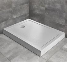 Dušo padėklas Radaway DOROS F Compact stačiakampis 100x80 cm, baltas akmuo