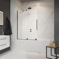 Radaway vonios pertvara su stumdomomis durimis Furo Black II PND L 120 cm