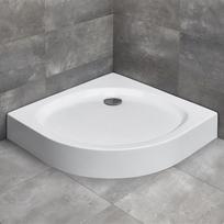 Dušo padėklas Radaway Patmos A Compact pusapvalis 80x80, baltas