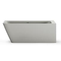 Vonia PAA QUADRO CORNER A SilkStone 1600x750 mm matinė pilka
