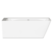 Vonia PAA QUADRO D akmens masė 1600x600 mm balta