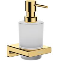 Skysto muilo dozatorius Hansgrohe AddStoris su laikikliu, matinio stiklo / poliruoto aukso išvaizda 41745990