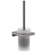 Hansgrohe AddStoris tualeto šepetys su laikikliu – sieninis, matinio stiklo / matinė juoda chromo 41752340