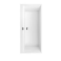 Villeroy & Boch Squaro Edge 12 Duo vonia UBQ170SQE2DV-01 1700x750 mm, Quaryl®, balta, su sifonu ir reguliuojamomis kojelėmis