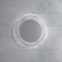 Stikla Serviss Veidrodis su LED apšvietimu ESTERE D80 cm