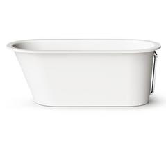 Vanna PAA VARIO L Akmens masės su apvaliais kampais ABCD 1680x750mm Balta