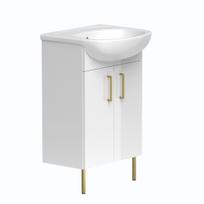 Raguvos baldai PRO Vonios spintelė su praustuvu 50 cm, PA50-3/P_BR