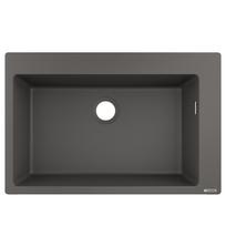 Hansgrohe S510-F660 Virtuvinė kriauklė 77x51cm, akmens pilka