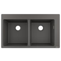 Hansgrohe S510-F770 Virtuvės kriauklė 88x51 cm, stone grey