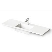 PAA LOTO MINI akmens masės praustuvas 1200x400 mm, baltas