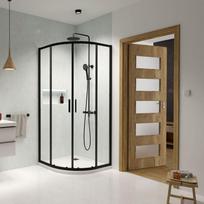 Radaway Pusapolė dušo kabina Premium Pro Black PDD 90x90 cm