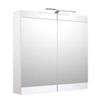 RAGUVOS BALDAI SERENA Retro vonios spintelė su veidrodžiu 80 cm su LED 1302511