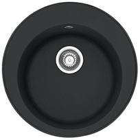FRANKE Virtuvės kriauklė RONDA 51 cm manual, ROG 610-41, juoda matinė