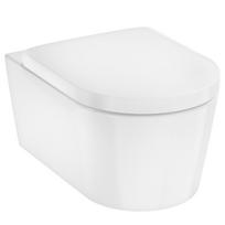 Pakabinamas klozetas Hansgrohe EluPura S su SoftClose QuickRelease dangčiu, AquaFall Flush, SmartClean, baltas 61119450