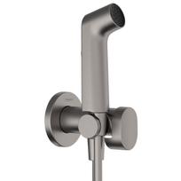 Bidetta maišytuvas Hansgrohe Round EcoSmart+ įmontuojamas, matinė juoda-chromas 29232340