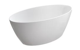 Vonios vonia Omnires SIENA M+ akmens masė 161 x 81 cm balta blizgi