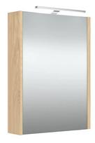 Veidrodinė spintelė Raguvos Baldai Scandic 100 su LED (36 cm 4000K) apšvietimu, šviesus ąžuolas