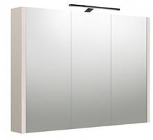 Veidrodinė spintelė Raguvos Baldai Urban 100 balta matinė su LED apšvietimu grey cashmere