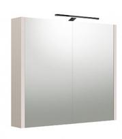 Veidrodinis spintelė Raguvos Baldai Urban 80 baltas matinės su LED apšvietimu grey cashmere