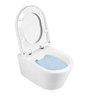Pakabinamas unitazas Sanindusa Urb.y 48 Rimfree su Soft Close Easyclip Slim dangčiu, baltas