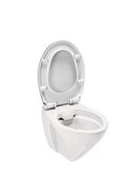 Pakabinamas tualeto puodas Sanindusa Cetus 48 Rimfree su Soft Close easyclip dangčiu, baltas