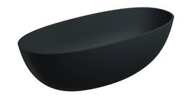 Vonios (vonia) Omnires SHELL M+ akmens masė 175 x 78 cm black lava (BLV)