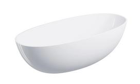 Vonia Omnires SHELL M+ akmens masė 175 x 78 cm balta blizgi
