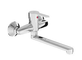 Virtuvės praustuvės maišytuvas Jika Lyra Smart, sieninis, išmetimas 210 mm, chromas