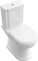Villeroy & Boch Hommage unitazo pagrindas 370x725 mm, universalus išėjimas, be bakelio, be dangčio, baltas CP, modelis 666210R1