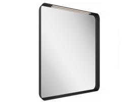 Veidrodis Ravak Strip I 600x700 juodas su apšvietimu