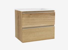 Vonios spintelė OZE su praustuvu COME 700mm Golden Oak (CV-CO700CD)