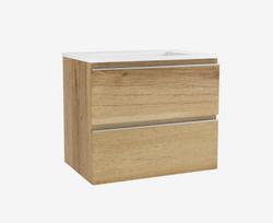 Vonios spintelė OZE su praustuvu COME 800 mm Golden Oak CV-CO800CD