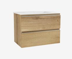 Vonios spintelė OZE su praustuvu COME 1000mm Golden Oak