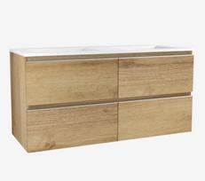 Vonios kambario spintelė OZE su praustuve COME 1400 mm Golden Oak