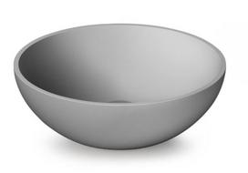 PAA ROUND ON SilkStone kriauklė Ø 410 mm su vandens nutekėjimu, matte grey