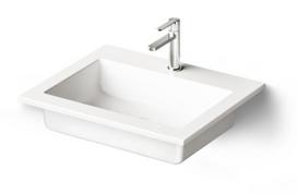 PAA LOTO stalviršinis praustuvas iš akmens masės 700x490 mm, baltas