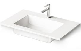 Kriauklė PAA LOTO akmens masės 800x490 mm, balta