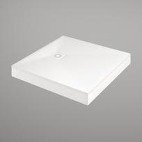 Dušo padėklas PAA LETTERA KV90 akmens masė 90x90 cm (padėklas, panelė, sifonas) baltas