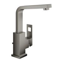Vonios kriauklės maišytuvas Grohe Eurocube L-Size su pop up vožtuvu, brushed Hard Graphite 23135AL0