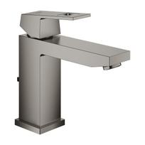 Vonios kriauklės maišytuvas Grohe Eurocube M-Size su pop up vožtuvu, brushed Hard Graphite 23445AL0