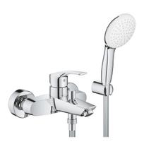 Vannos / Dušo maišytuvas Grohe Eurosmart su dušo žarna ir galvute, chromuotas 25276003