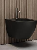 Pakabinamas bidė Hatria CENTRICA PURE VORTEX® NERO MATT Y9DB06