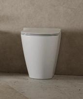 Tualeto unitazas Hatria CENTRICA PURE VORTEX® Rimfree (be bakelio ir dangčio) Baltas Y9DC01