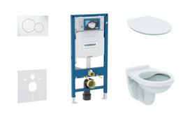 Tualeto komplektas Geberit Duofix rėmas su Alpha Rimless klozetu ir SoftClose dangčiu, Sigma01 balta mygtukas, 111.300.00.5 ND1