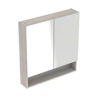 Veidrodinė spintelė Geberit Selnova Square 85x59x18 cm Šviesus kedras 501.267.00.1