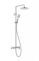 Dušo sistema Duravit Wave, dušo galva D 25 cm, 3 srautai, chromuota