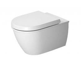 Pakabinamas tualeto puodas Duravit Darling New WonderGliss Rimless Be dangčio, Baltas