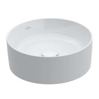 Villeroy & Boch Collaro 2.0 vonios praustuvas, D40 cm, TitanCeram keramika su CeramicPlus, ant stalviršio, Stone White 4A1840RW