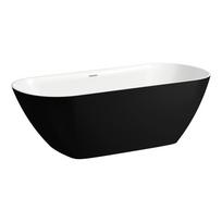 Laufen Lua laisvai stovinti akmens masės vonia 1700x750x540 Juoda